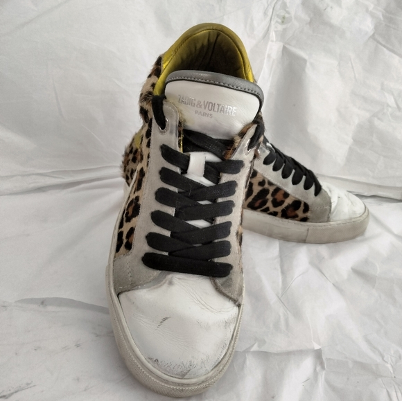 Zadig & Voltaire sneakers distressed pony hair  40 - Picture 7 of 16